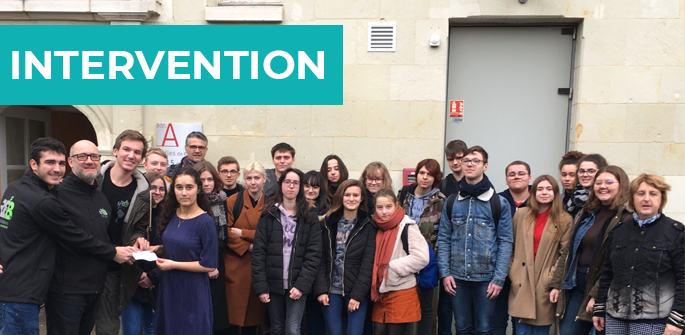 Intervention au lycée Guy Chauvet (86)
